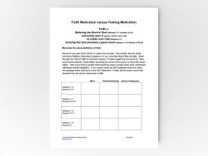 Faith Motivation vs Feeling Motivation